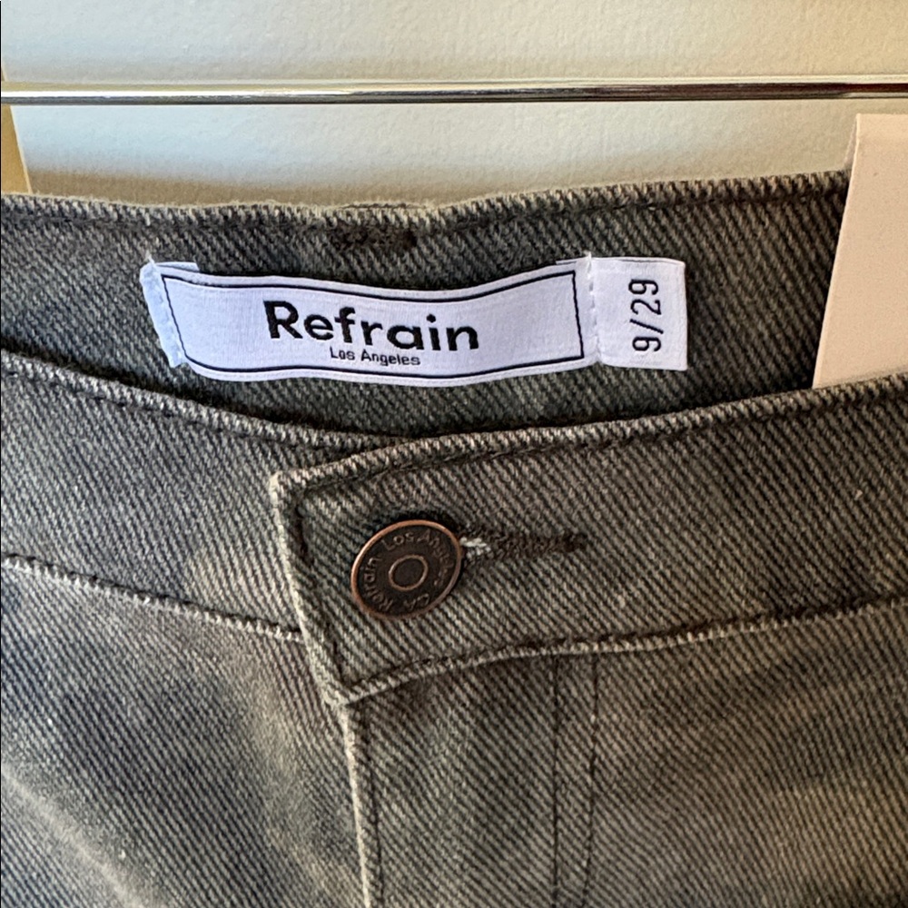 Refrain Camouflage Wide-Leg Jeans - Picture 4 of 9